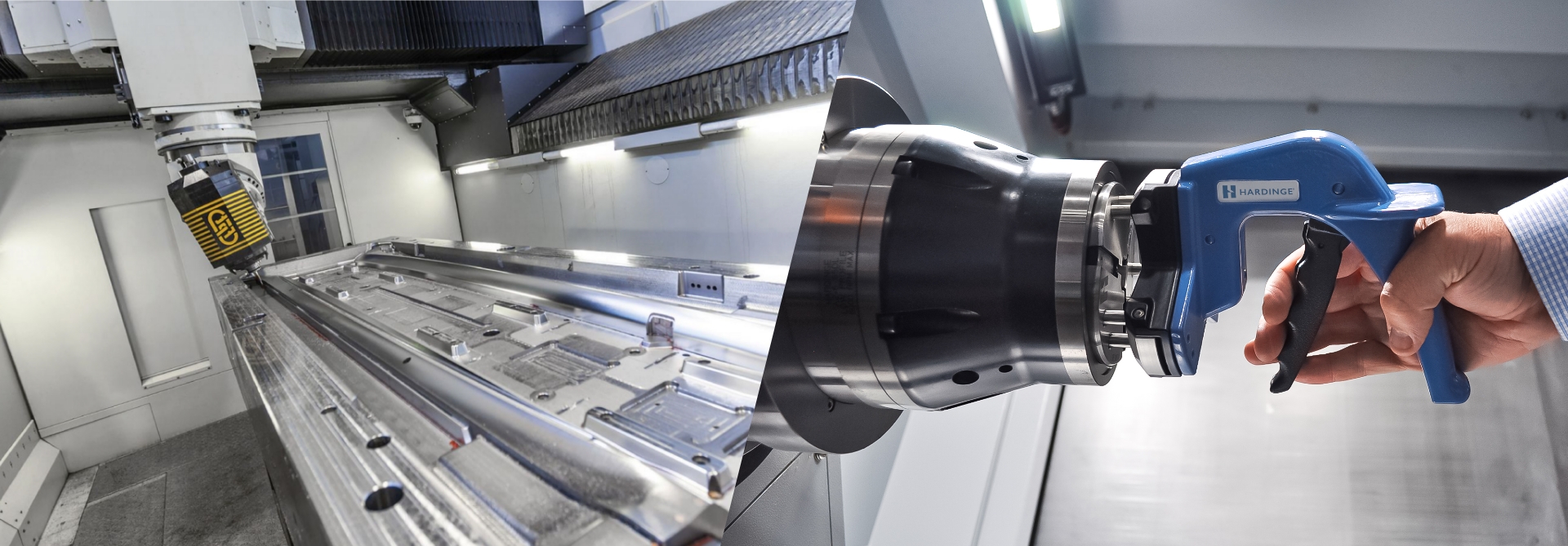CNC machine banner